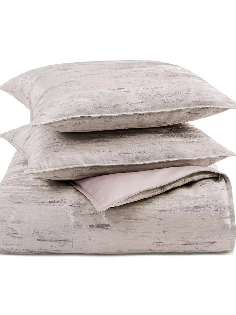 Hotel Collection Impasto Stone 3 Pc Duvet Cover Set King Grey Jacquard Marble